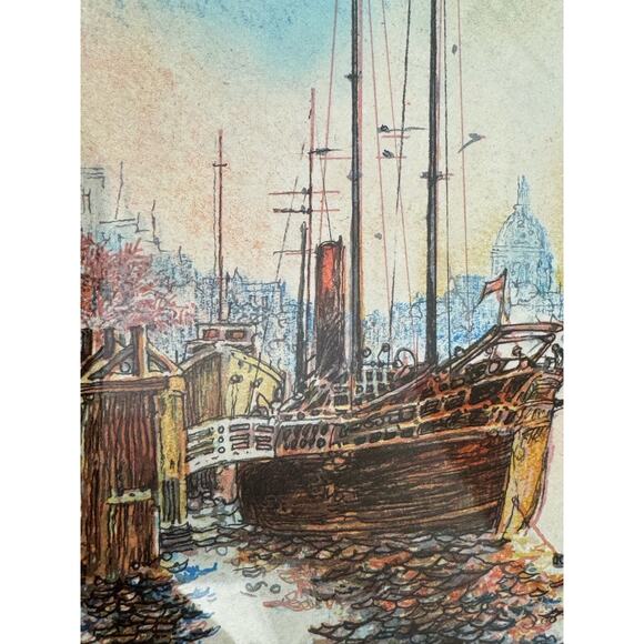 Vintage John Speirs Signed Dated London Lithograph Limited Edition 1979 - Picture 10 of 12